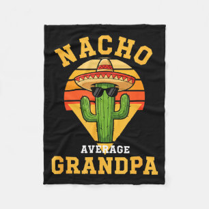 Couverture Polaire Nacho grand-père moyen drôle cactus sombrero cinco