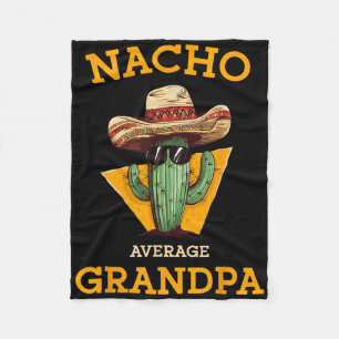 Couverture Polaire Nacho Moyen Grand-pa Funny Mexique Papa Cinco De