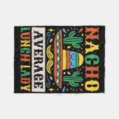 Couverture Polaire Nacho Moyenne Déjeuner Lady Cinco De Mayo Mexicain (Devant (Horizontal))