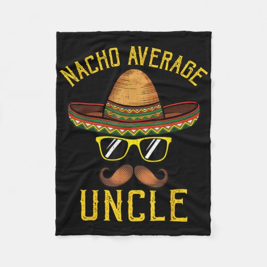 Couverture Polaire Nacho Moyenne Oncle Funny Cinco De Mayo Mexo So (Devant)