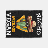 Couverture Polaire Nacho Moyenne Vegan Ami Fun Mexicain Plaisanterie (Devant (Horizontal))