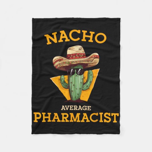 Couverture Polaire Nacho Pharmacien moyen Mexicain Cinco De Mayo Co. (Devant)
