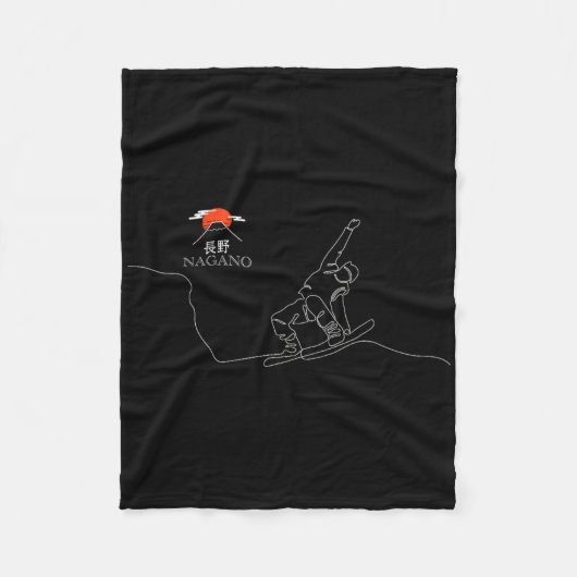 Couverture Polaire Nagano Snowboard (Devant)