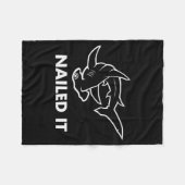 Couverture Polaire Nailed It - Funny Hammerhead Shark  (Devant (Horizontal))