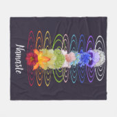 Couverture Polaire Namaste Citation Fleurs de Chakra Zen Spirituel (Devant (Horizontal))