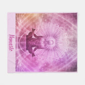 Couverture Polaire Namaste Citation Zen Yoga Conception de la méditat (Devant (Horizontal))