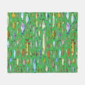 Couverture Polaire Name That Fish Sports Fishing Species (Devant (Horizontal))