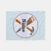 Couverture Polaire Named Personalized Tools design for boys. (Devant (Horizontal))