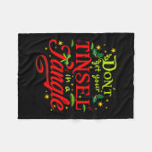 Couverture Polaire N'amenez pas votre minet dans un Noël astucieux (Devant (Horizontal))