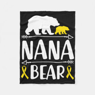 Couverture Polaire Nana Bear Grandma De Sensibilisation Au Cancer Che