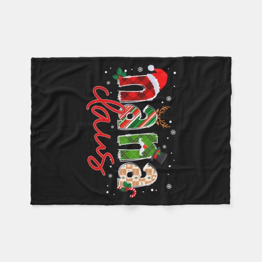 Couverture Polaire Nana Claus Santa Claus Family Matching Christmas P (Devant (Horizontal))