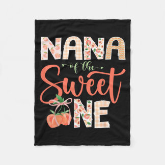 Couverture Polaire Nana de The Sweet One Peach fille du 1er anniversa