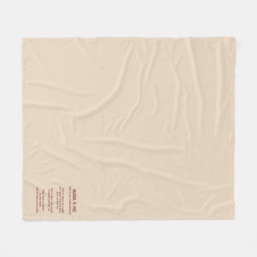 Couverture Polaire Nana & Me Cuddle Blanchet (Devant (Horizontal))