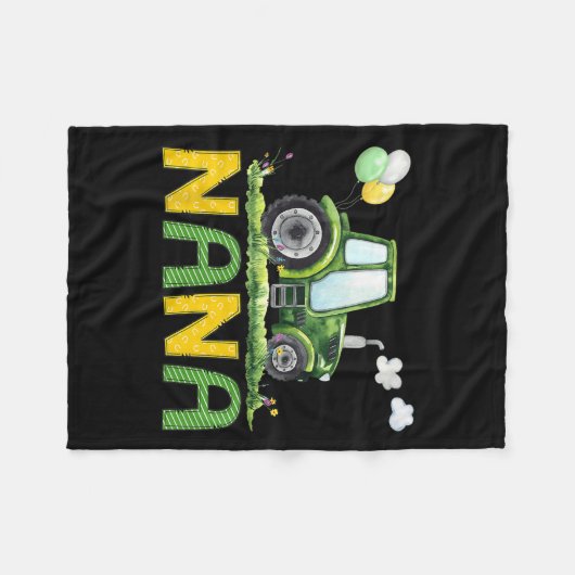 Couverture Polaire Nana Of The Birthday Boy Tractor Farm Truck Matchi (Devant (Horizontal))