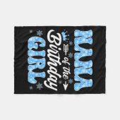 Couverture Polaire Nana Of The Birthday Girl Snowflakes Winter Christ (Devant (Horizontal))