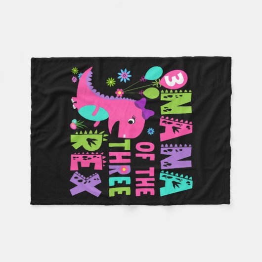 Couverture Polaire Nana Of The Three Rex Dinosaur T-rex 3e anniversai (Devant (Horizontal))
