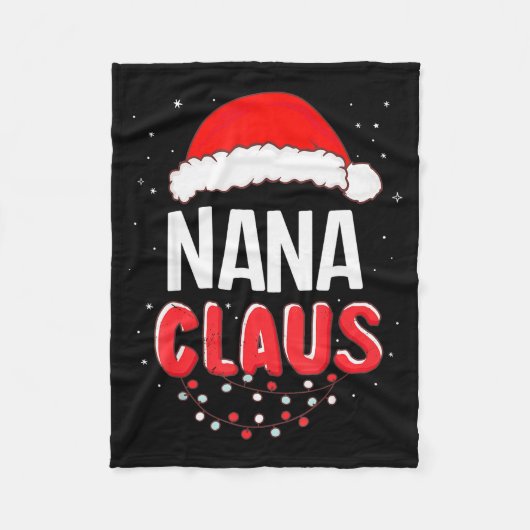 Couverture Polaire Nana Santa Claus Christmas Matching Costume (Devant)