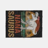 Couverture Polaire Nanasaurus T Rex Dinosaur Nana Saurus Fête des mèr (Devant (Horizontal))