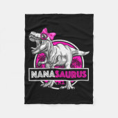 Couverture Polaire Nanasaurus T-rex Matching Funny Grandma Saurus Din (Devant)