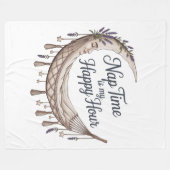 Couverture Polaire Nap Time Is My Happy Hour (Devant (Horizontal))