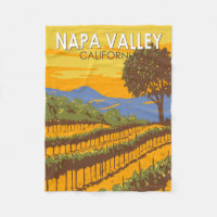 Napa Valley California Travel Art Vintage
