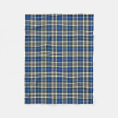 Couverture Polaire Napier Clan Royal Bleu, Noir et Blanc Tartan (Devant)