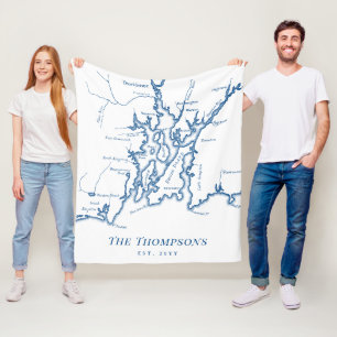 Couverture Polaire Narragansett Bay Newport Famille Mariage Cadeau Fl