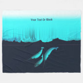 Couverture Polaire Narwhal Sous La Glace (Devant (Horizontal))