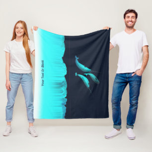 Couverture Polaire Narwhal Sous La Glace