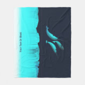 Couverture Polaire Narwhal Sous La Glace (Devant)