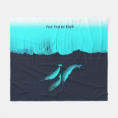 Couverture Polaire Narwhal Sous La Glace (Devant (Horizontal))