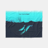 Couverture Polaire Narwhal Sous La Glace (Devant (Horizontal))