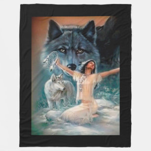 Couverture Polaire Natif américain