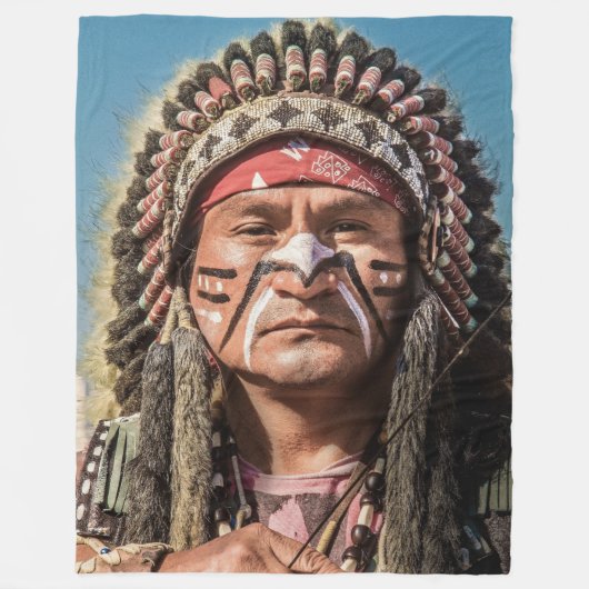 COUVERTURE POLAIRE NATIVE AMERICAN (Devant)