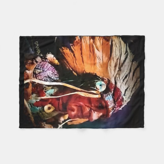 Couverture Polaire Native American Chief Fleece Blanket (Devant (Horizontal))