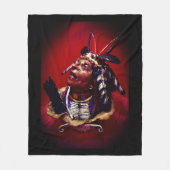 Couverture Polaire Native American "Medicine Man" (Devant)