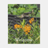 Couverture Polaire Native Butterfly Weed & Hummingbird Throw (Devant)