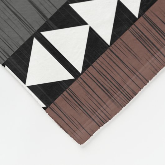 Couverture Polaire Native Ethnic Colorful Lines Motif (Coin)