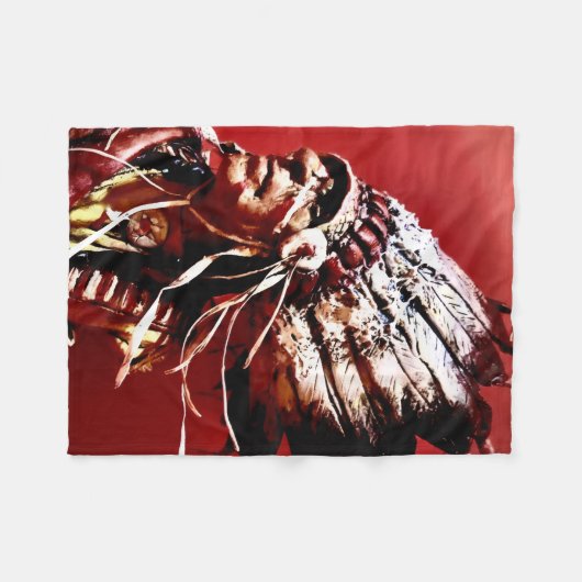 Couverture Polaire Native "Nez Perce Chief" original art  (Devant (Horizontal))
