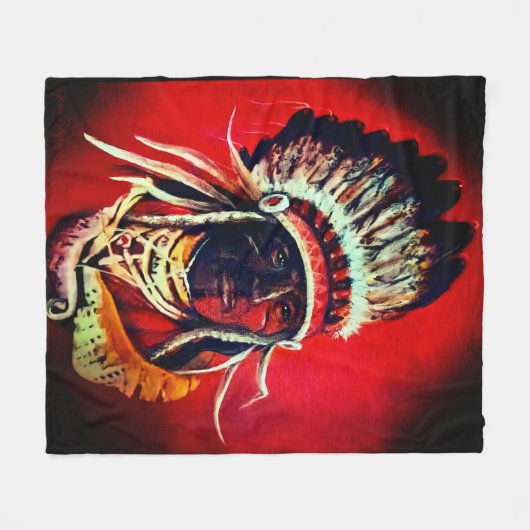 Couverture Polaire "Native Warrior" (Devant (Horizontal))