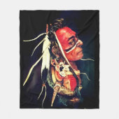 Couverture Polaire Native Warrior "Kaw" Fleece Blanket (Devant)