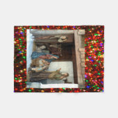 Couverture Polaire Nativité De Village Sous La Canopée Étoiles Multic (Devant (Horizontal))
