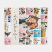 Couverture Polaire Natural 20 photo moderne script minimal simple (Devant (Horizontal))