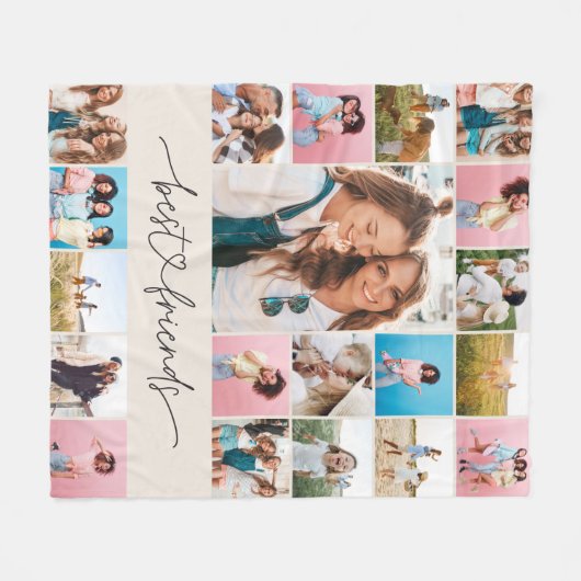 Couverture Polaire Natural 20 photo moderne script minimal simple (Devant (Horizontal))