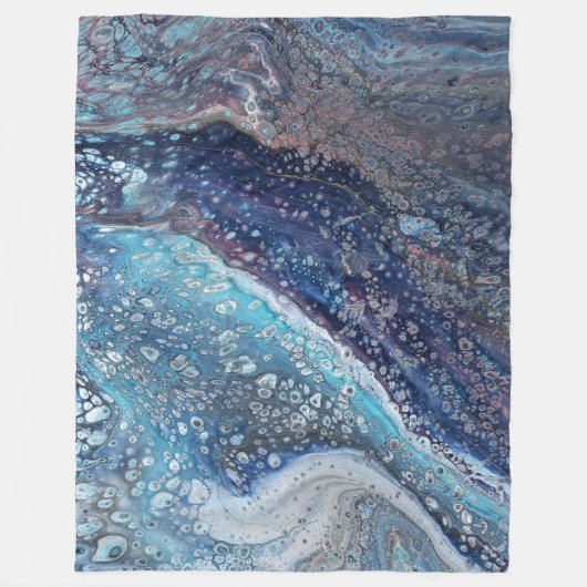 Couverture Polaire Natural Attraction 2 Blue Geode Abstract Blanket (Devant)