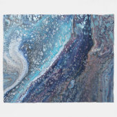 Couverture Polaire Natural Attraction 2 Blue Geode Abstract Blanket (Devant (Horizontal))