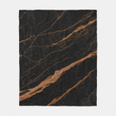 Couverture Polaire natural black emperador marble texture background (Devant)