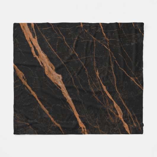 Couverture Polaire natural black emperador marble texture background  (Devant (Horizontal))