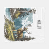 Couverture Polaire Nature de cerf (Devant (Horizontal))