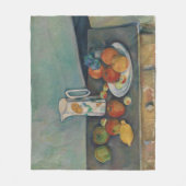 Couverture Polaire Nature morte, Pot à lait et fruits sur une table, (Devant)